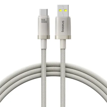 Кабель Baseus Titanium Alloy Series Fast Charging Data Cable USB to Type-C 100W 20V 5A 1m Серый