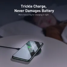 Беспроводное зарядное устройство Baseus Simple NEW Wireless Charger с технологией Qi 15W Черный