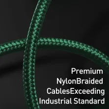 Кабель Baseus Display Series Fast Charging Data Cable USB to Type-C 66W 11V 6A 1m Зелений