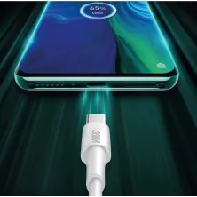 Кабель Baseus White Series Support VOOC Quick Charging Cable USB to Type-C 100W 20V 5A 1m Белый