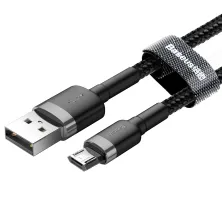 Кабель Baseus Cafule Cable USB to Micro USB 2.4A 0.5m Чорний