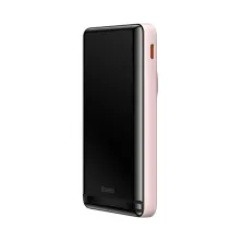 УМБ Baseus Magnetic Bracket 3in1 10000mAh 20W 3A QC3.0+PD3.0 з Бездротовою зарядкою Qi 15W Рожевий