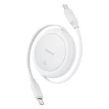 Кабель Baseus Free2Pull Mini Charging Data Cable Type-C to Type-C 60W 1m Белый