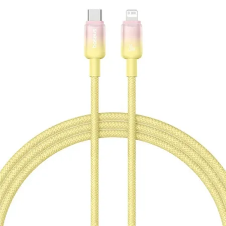 Кабель Baseus Discolor Series Fast Charging Data Cable Type-C to Lightning PD 20W 1m Жовтий