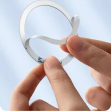 Магнитное кольцо Baseus Halo Series Magnetic Metal Ring с функцией Magsafe набор 2 штуки Серебристый
