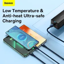 Кабель Baseus Flash Series 2 3-in-1 Fast Charging Data Cable USB to Lightning+Type-C+MicroUSB 66W 1.2m Синий