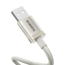 Кабель Baseus Titanium Alloy Series Fast Charging Data Cable USB to Lightning 2.4A 1m Сірий