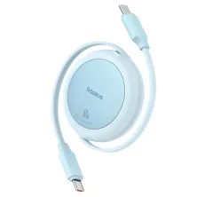 Кабель Baseus Free2Pull Mini Charging Data Cable Type-C to Type-C 60W 1m Голубой