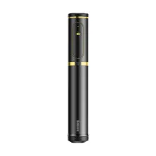 Селфи-монопод Baseus Fully Folding 2in1 с функцией штатива и пультом Bluetooth Черно-Золотой