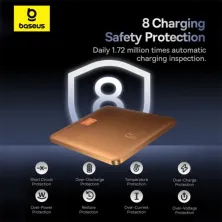 УМБ Baseus Blade Blade2 Fast-Charging Power Bank 12000mAh 65W 6A с технологией QC3.0+PD3.0 + кабель Type-C to Type-C 100W 20V/5A 1м Оранжевый