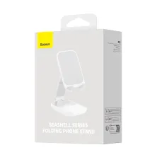 Подставка для телефона настольная Baseus Seashell Series Folding Phone Stand Белый