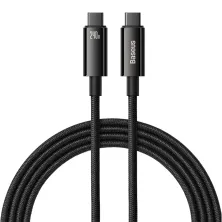 Кабель Baseus Tungsten Gold Fast Charging Data Cable Type-C to Type-C 240W 2m Чорний