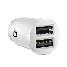 Автомобільний зарядний пристрій Baseus Grain 2USB 3.1A Білий