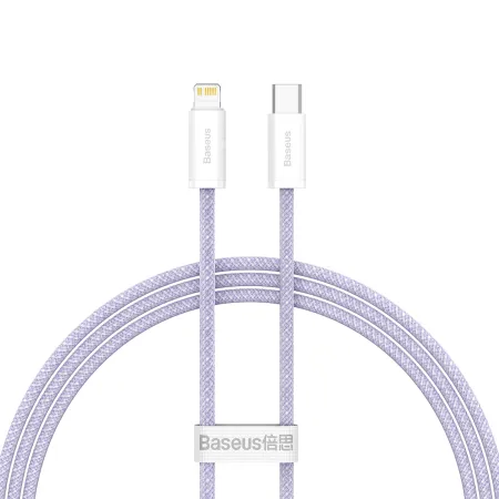 Кабель Baseus Dynamic 2 Series Fast Charging Data Cable Type-C to Lightning PD 20W 1m Фіолетовий