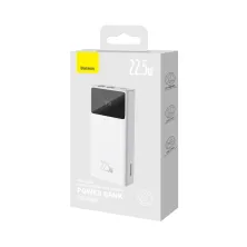 УМБ Baseus Star-Lord Digital Display 20000mAh 22.5W с технологией QC3.0+PD3.0 2USB+Type-C + Кабель USB to Type-C Белый