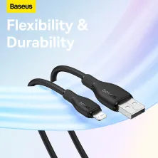 Кабель Baseus Pudding Series Fast Charging Data Cable USB to Lightning 2.4A 2m Черный