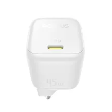 Мережевий зарядний пристрій Baseus PicoGo GaN6 Pro Fast Charger 1C PD3.0 45W Type-C 3A Білий
