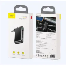 Bluetooth AUX аудиоадаптер Baseus AUX MP3 WAV авто адаптер ресивер магнитолы Черный