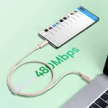 Кабель Baseus Habitat Series Fast Charging Data Cable Type-C to Type-C 100W 20V 5A 1m Рожевий