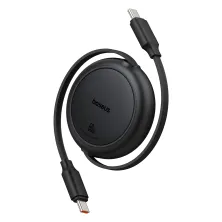 Кабель Baseus Free2Pull Mini Charging Data Cable Type-C to Type-C 60W 1m Черный