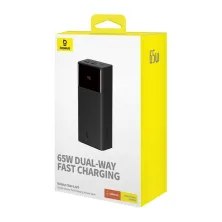 УМБ Baseus Star-Lord Digital Display 30000mAh 65W 6A с технологией QC3.0+PD3.0 2USB+Type-C + Кабель USB to Type-C Черный