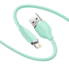Кабель Baseus Jelly Liquid Silica Gel USB to Lightning 2.4A 1.2m Зелений
