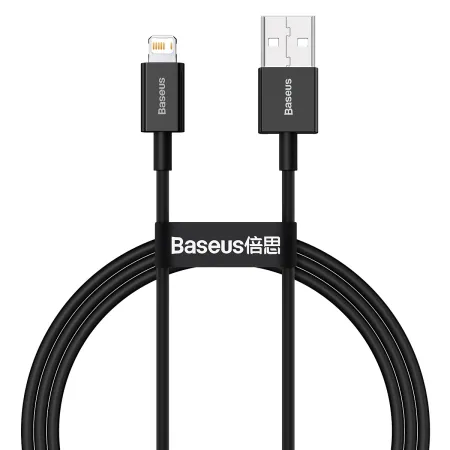 Кабель Baseus Superior Series Fast Charging Data Cable USB to Lightning 2.4A 1m Чорний
