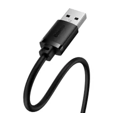 USB подовжувач Baseus AirJoy Series USB2.0 to USB2.0 Extension кабель 0.5м Чорний