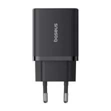 Мережевий зарядний пристрій Baseus Cube Fast Charger QC3.0+PD3.0 30W 2USB+Type-C 3A Чорний