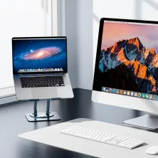 Подставка для ноутбука Baseus UltraStable Pro Series Rotatable and Foldable Laptop Stand на 3 шарнирах вращение 360° Серый