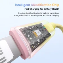 Кабель Baseus Discolor Series Fast Charging Data Cable Type-C to Lightning PD 20W 1m Жовтий