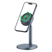 Бездротовий зарядний пристрій Baseus Orbit 2 Pro Air-Cooled 2-in-1 Magnetic з функцією MagSafe и Qi2 20W Сірий