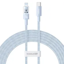 Кабель Baseus Gem Series Fast Charging Data Cable Type-C to Lightning PD 20W 2m Блакитний