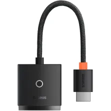 HDMI адаптер Baseus Lite Series Adapter HDMI to VGA з 3,5-мм аудіопортом AUX Чорний
