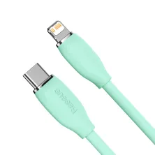 Кабель Baseus Jelly Liquid Silica Gel Fast Charging Data Cable Type-C to Lightning PD 20W 1.2m Зелений