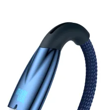 Кабель Baseus Glimmer Series Fast Charging Data Cable USB to Type-C 100W 20V 5A 1m Синий