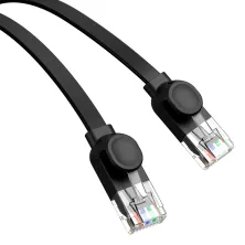 Кабель Baseus High Speed CAT6 RJ45 Gigabit Network Cable Ethernet Плоский 12m Черный