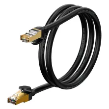 Кабель Baseus High Speed CAT7 Seven Types RJ45 10Gigabit Network Cable Ethernet Круглий 1m Чорний