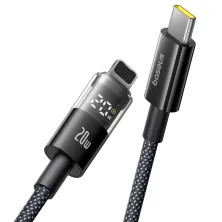Кабель Baseus Display 2 Series Fast Charging Data Cable Type-C to Lightning PD 20W 1m Чорний