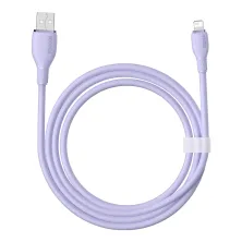 Кабель Baseus Pudding Series Fast Charging Data Cable USB to Lightning 2.4A 2m Фиолетовый