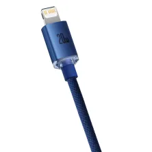 Кабель Baseus Crystal Shine Series Fast Charging Data Cable Type-C to Lightning PD 20W 1.2m Синій