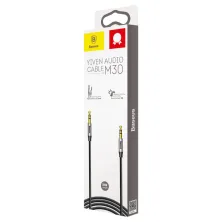 Аудіо-кабель Baseus Yiven AUX 3.5 to AUX 3.5 Audio Cable M30 0,5м Чорний