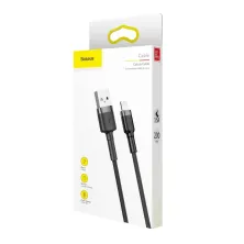 Кабель Baseus Cafule Cable USB to Lightning 1.5A 2m Чорний