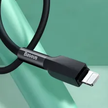 Кабель Baseus Silica Gel Series Fast Charging Data Cable USB to Lightning 2.4A 1m Черный