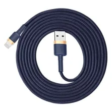 Кабель Baseus Cafule Cable USB to Lightning 1.5A 2m Синьо-Золотий