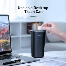 Автомобильный органайзер Baseus Dust-free Vehicle-mounted Trash Can контейнер для мусора Черный