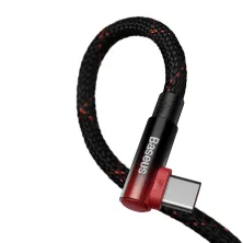 Кабель Baseus MVP 2 Elbow-shaped Fast Charging Data Cable USB to Type-C 100W 20V 5A 1m Черно-Красный