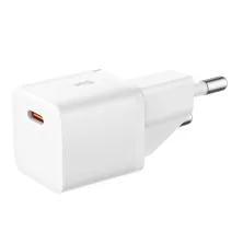 Сетевое зарядное устройство Baseus GaN5 Mini Fast Charger 1C PD3.0 20W Type-C 3A + кабель Baseus Type-C to Type-C 100W 20V/5A 1м Белый