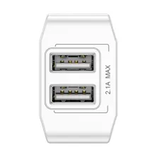 Сетевое зарядное устройство Baseus Mini Dual-U Charger 2USB 2.1A Белый