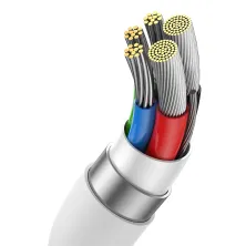 Кабель Baseus Superior 2 Series Fast Charging Data Cable Type-C to Type-C 240W 8K@60Hz 40Gbps 1.8m Білий